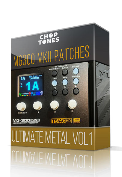 Ultimate Metal vol1 Amp Pack for MG-300 MKII