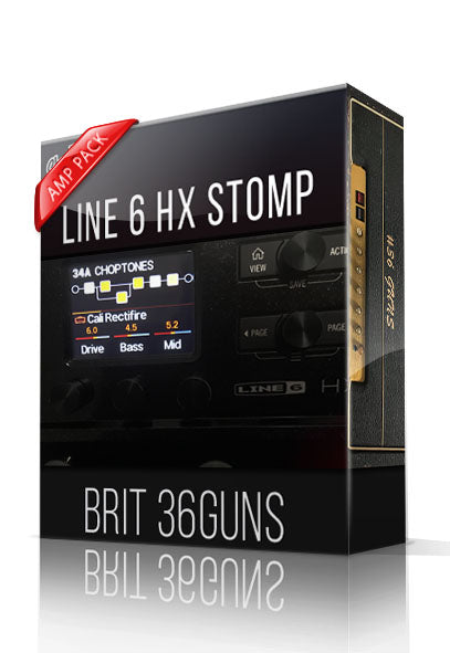 Brit 36Guns Amp Pack for HX Stomp